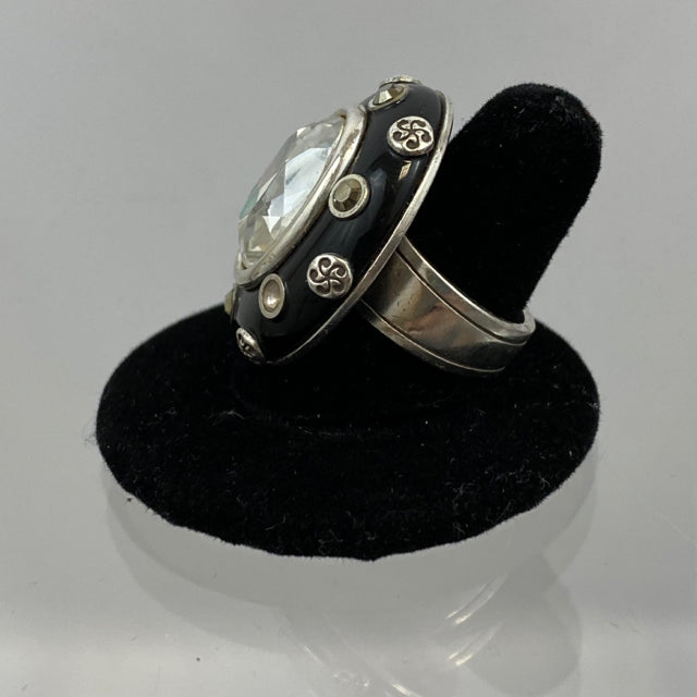 Brighton Cocco’s Spell Crystal Black Cocktail Ring